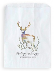 deer wedding favor bags