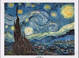starry night poster in zazzle