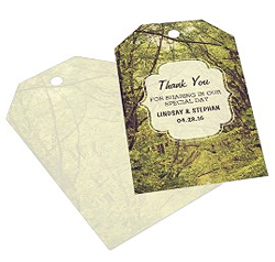 thank you rustic wedding tags