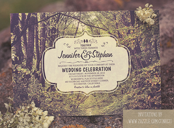 tree avenue wedding invite