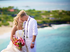 destination wedding in tropical island invites